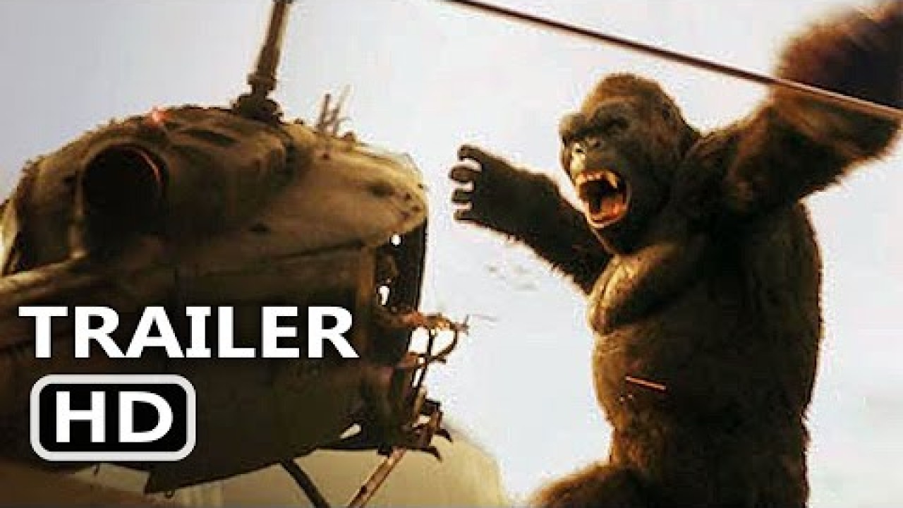 KING KONG Trailer (2017) Helicopter Crash Movie Scene