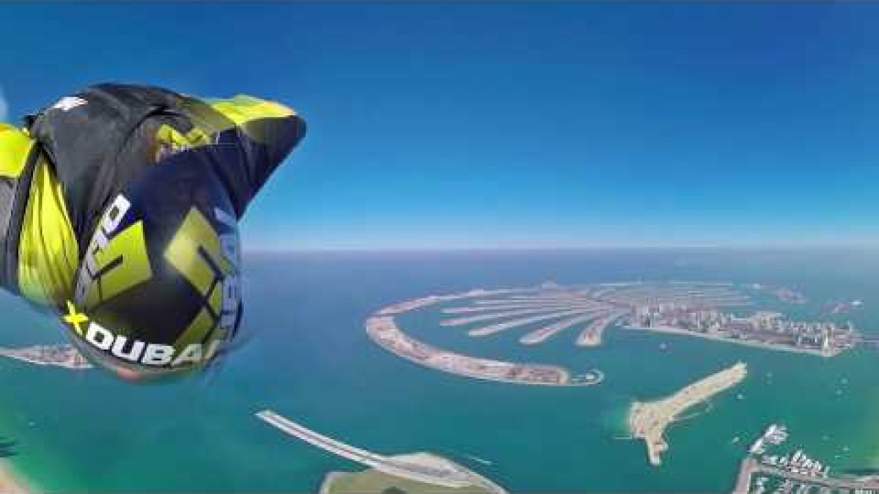 Wingsuit over Dubai